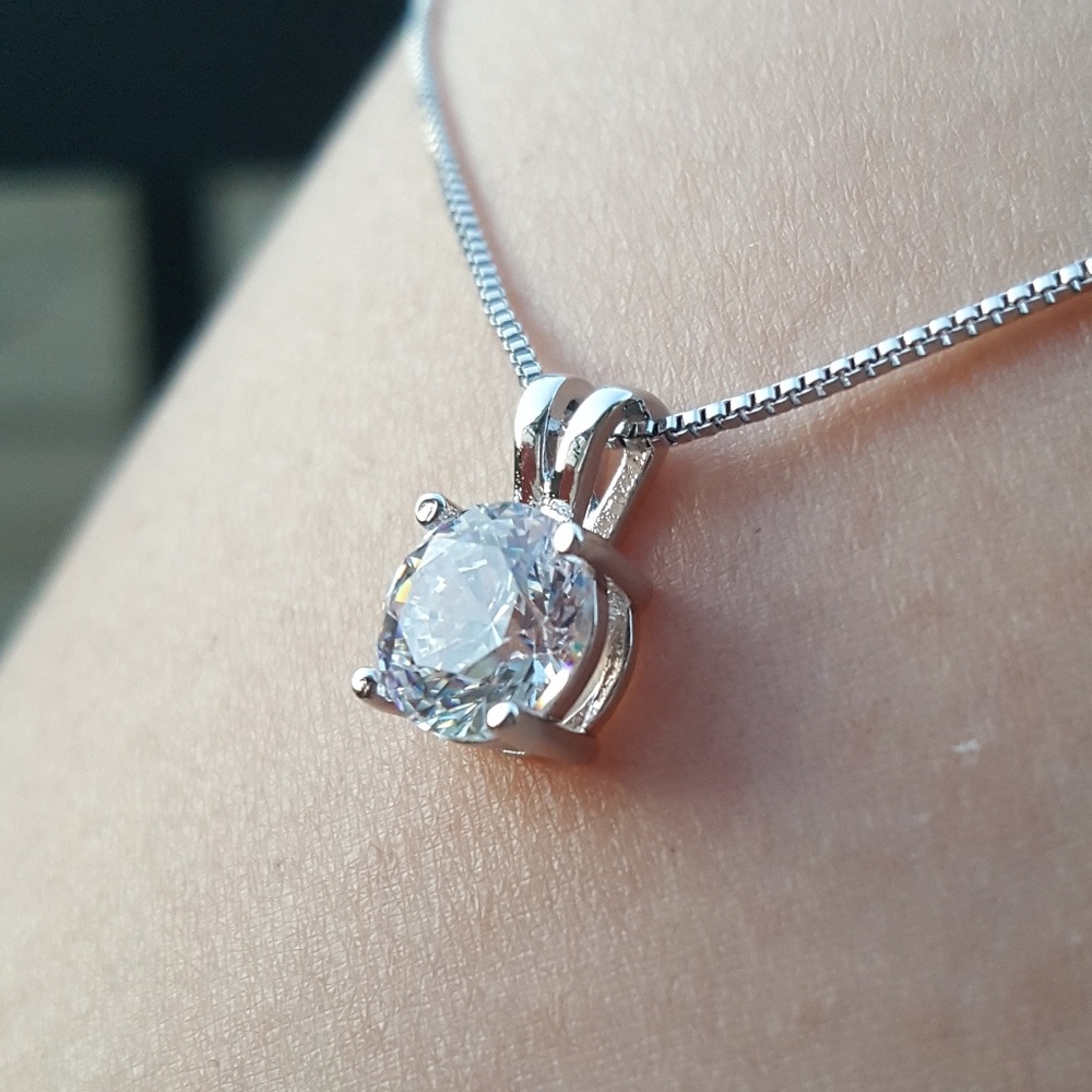 2ct Sona Simulated Diamond Necklace